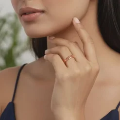 Rose Gold Endless Heart Ring