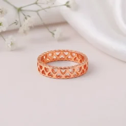 Rose Gold Endless Heart Ring