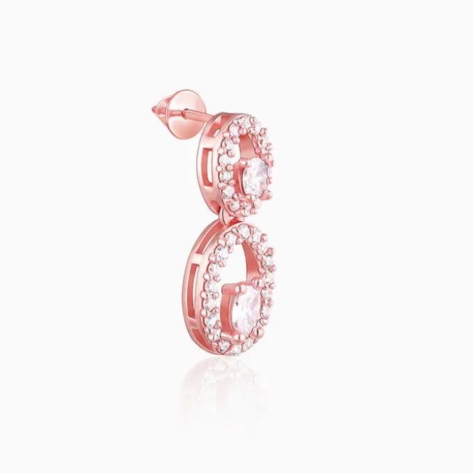 Rose Gold Eternal Love Earrings
