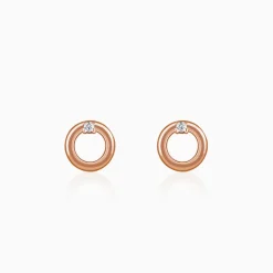 Rose Gold Eternal Stud Earrings