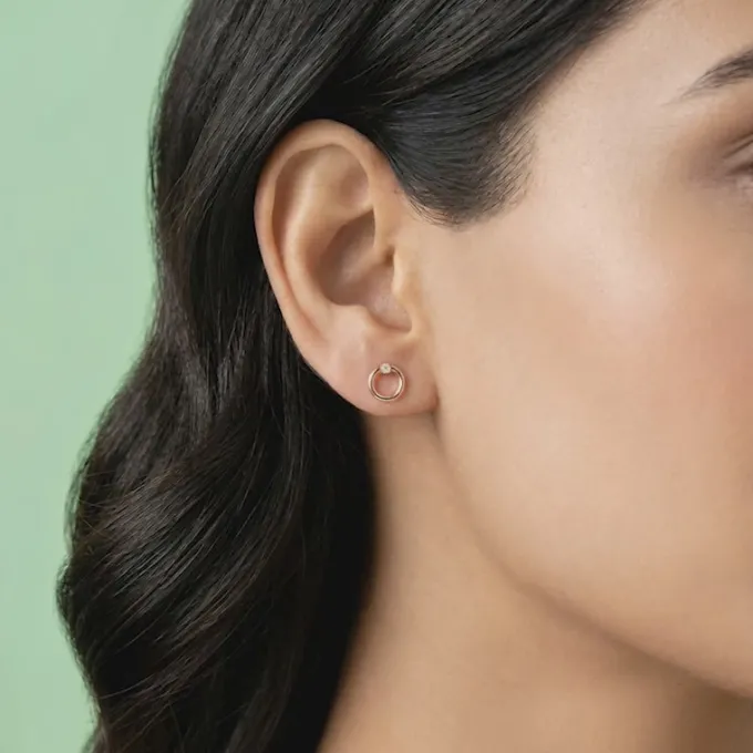 Rose Gold Eternal Stud Earrings