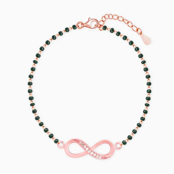 Rose Gold Eternity Mangalsutra Bracelet