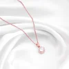 Rose Gold Eve Beauty Pendant With Link Chain