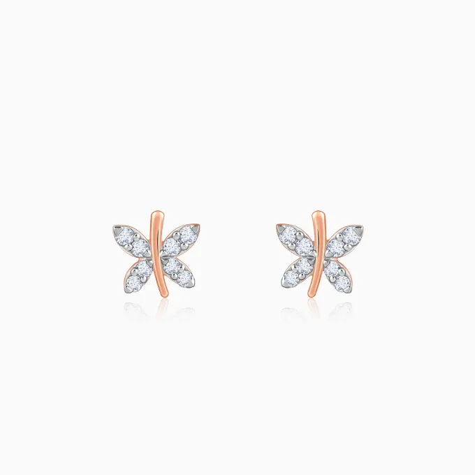 Rose Gold Evolve Lab Grown Diamond Stud Earrings