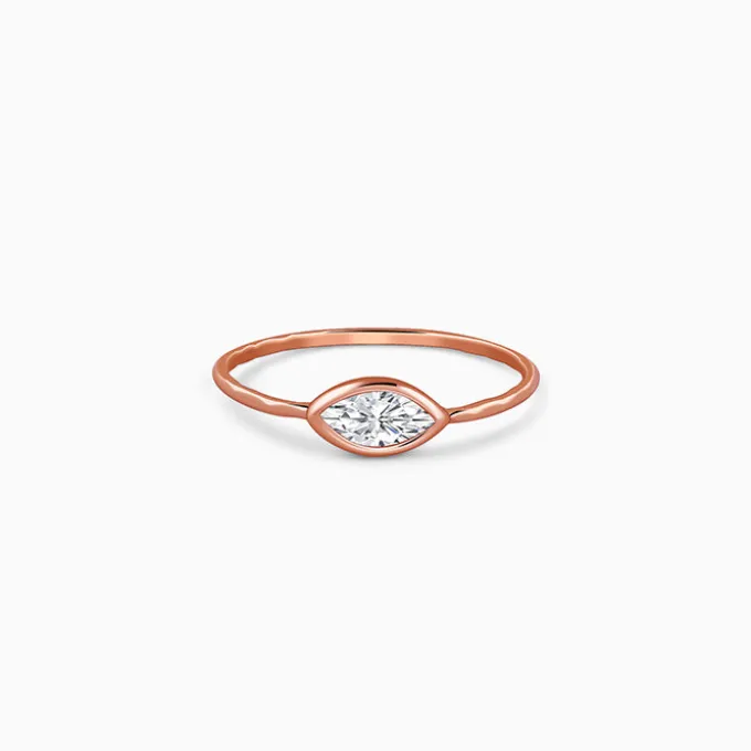 Rose Gold Eye Ring (Size 12)