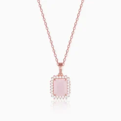 Rose Gold Fairytale Pendant With Link Chain
