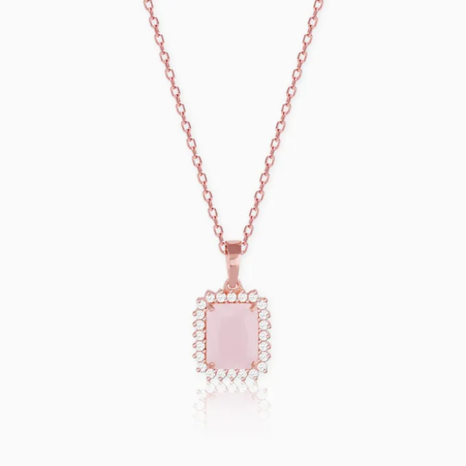 Rose Gold Fairytale Pendant With Link Chain