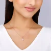 Rose Gold Falling Dew Pendant With Link Chain