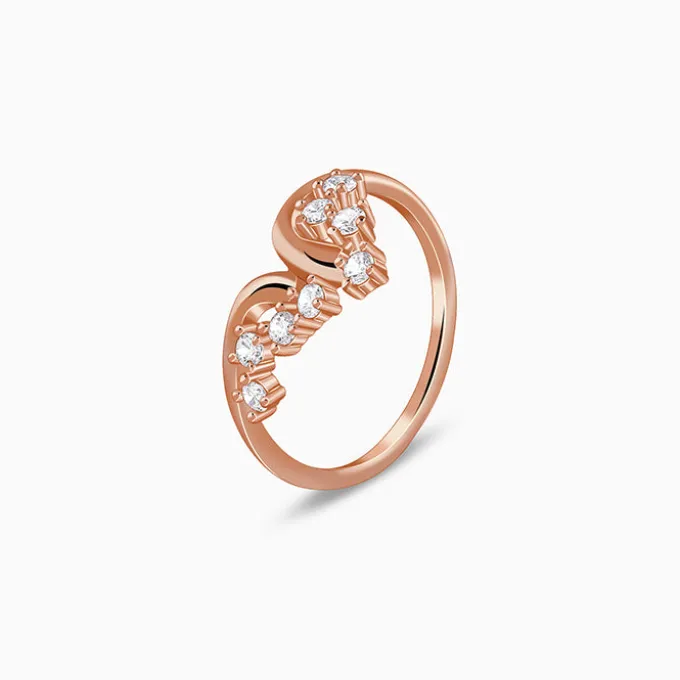 Rose Gold Falling Ring