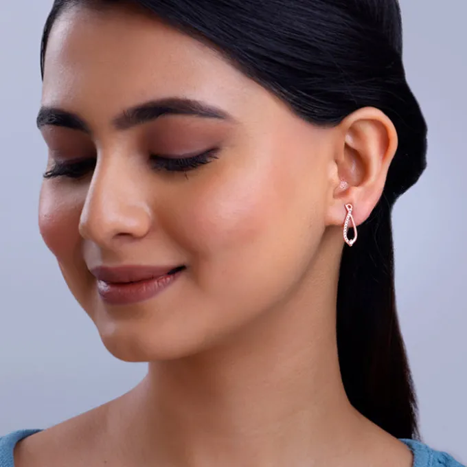 Rose Gold Fashionista Earrings