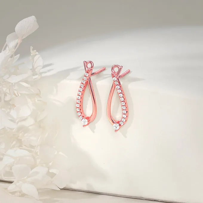 Rose Gold Fashionista Earrings