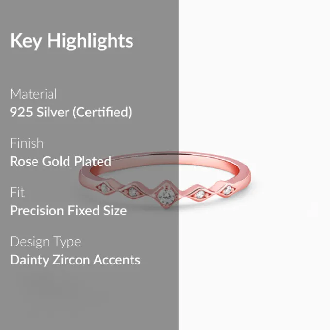 Rose Gold Flamme Ring