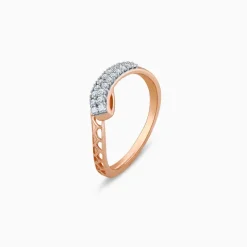 Rose Gold Flicker Diamond Ring