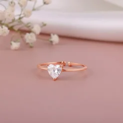 Rose Gold Flirty Heart Ring
