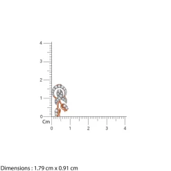 Rose Gold Floral Bond Lab Grown Diamond Pendant