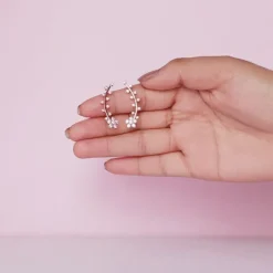 Rose Gold Floral Branch Ear Cuffs