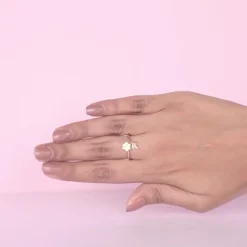 Rose Gold Floral Chic Ring