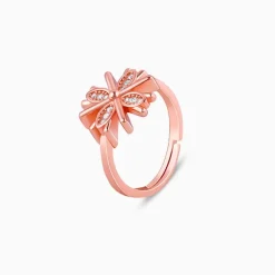 Rose Gold Floral Dreams Ring