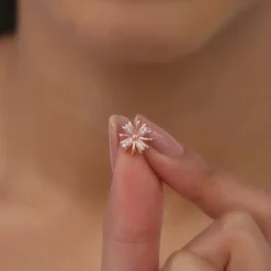 Rose Gold Floral Dreams Studs