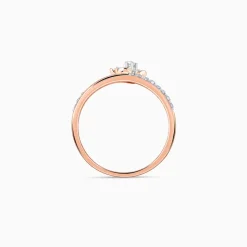 Rose Gold Floral Enigma Diamond Ring