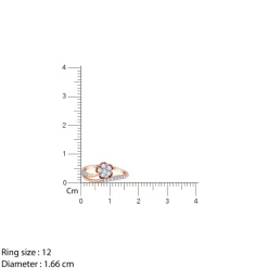 Rose Gold Floral Enigma Diamond Ring