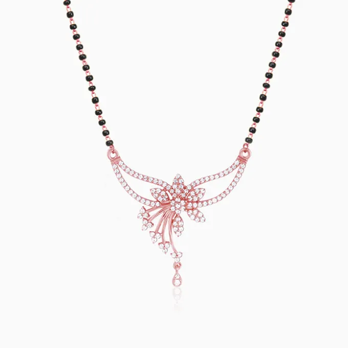 Rose Gold Floral Love Bond Mangalsutra