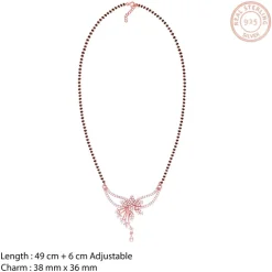Rose Gold Floral Love Bond Mangalsutra