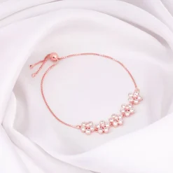 Rose Gold Floral Lover Bracelet