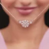 Rose Gold Floral Necklace