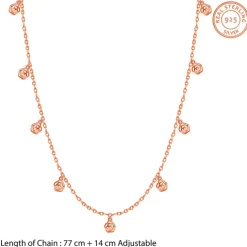 Rose Gold Floral Waist Chain