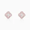 Rose Gold Flower Blossom Earrings