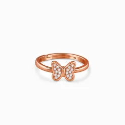 Rose Gold Flutter Shine Ring (Size 12)