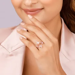 Rose Gold Fluttering Ring