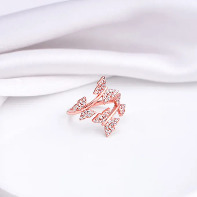 Rose Gold Fluttering Ring