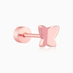 Rose Gold Fly Ear Piercings