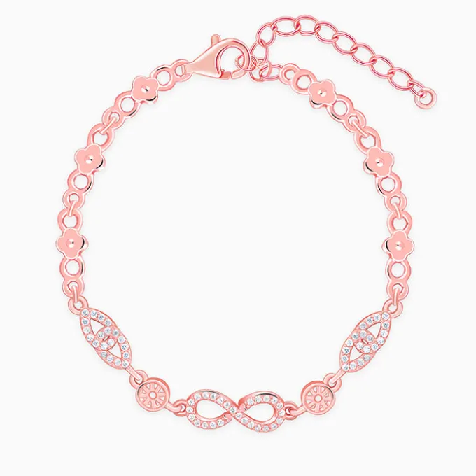 Rose Gold Forever Infinity Love Bracelet