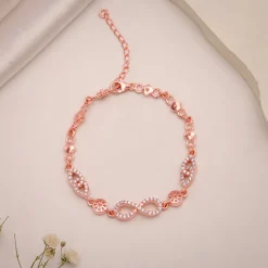 Rose Gold Forever Infinity Love Bracelet