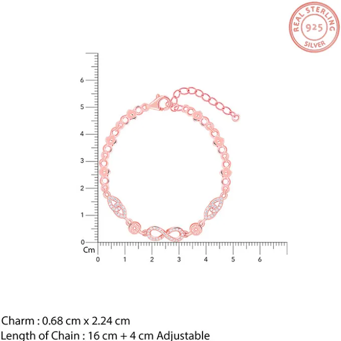 Rose Gold Forever Infinity Love Bracelet