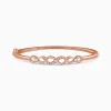 Rose Gold Foreverloop Cuff Bracelet (Size 2.6)