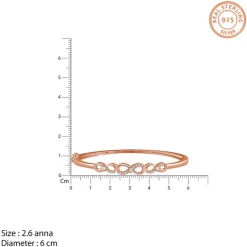 Rose Gold Foreverloop Cuff Bracelet (Size 2.6)