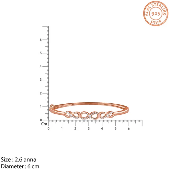 Rose Gold Foreverloop Cuff Bracelet (Size 2.6)