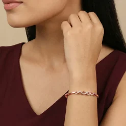 Rose Gold Foreverloop Cuff Bracelet (Size 2.6)
