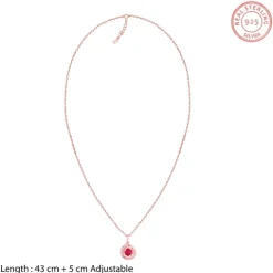 Rose Gold Full of Love Pendant with Link Chain