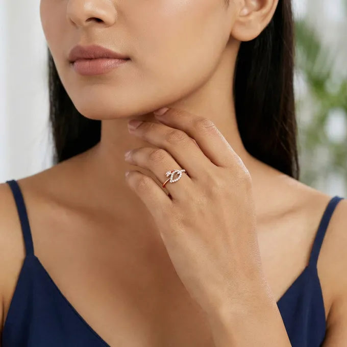 Rose Gold Garden Blush Lab Grown Diamond Ring (Size 12)
