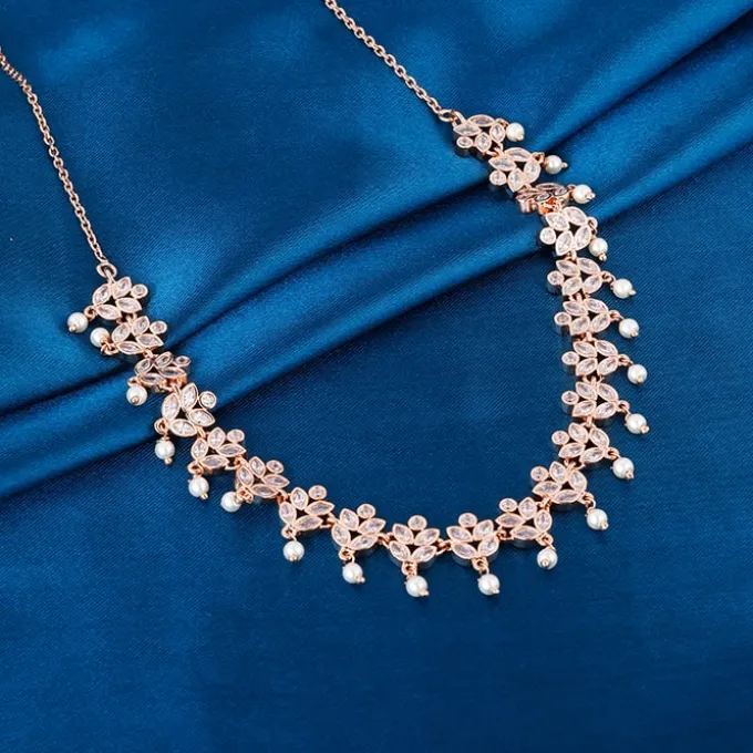 Rose Gold Gleam of Glamour Necklace