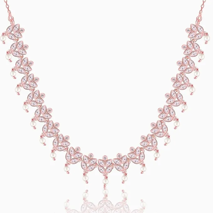 Rose Gold Gleam of Glamour Necklace