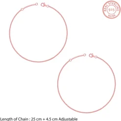 Rose Gold Glint Anklet