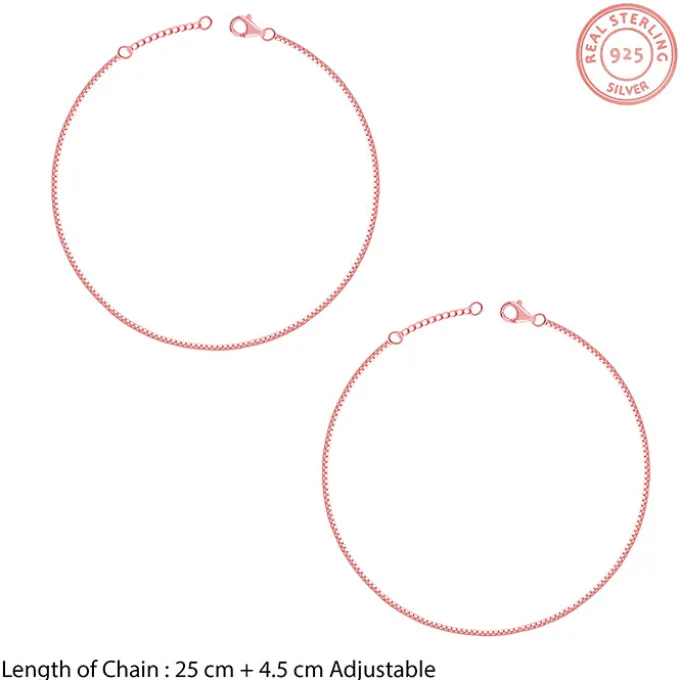 Rose Gold Glint Anklet