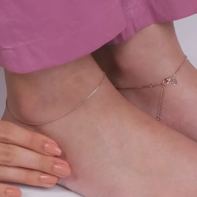 Rose Gold Glint Anklet