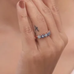 Rose Gold Glinting Crown Ring